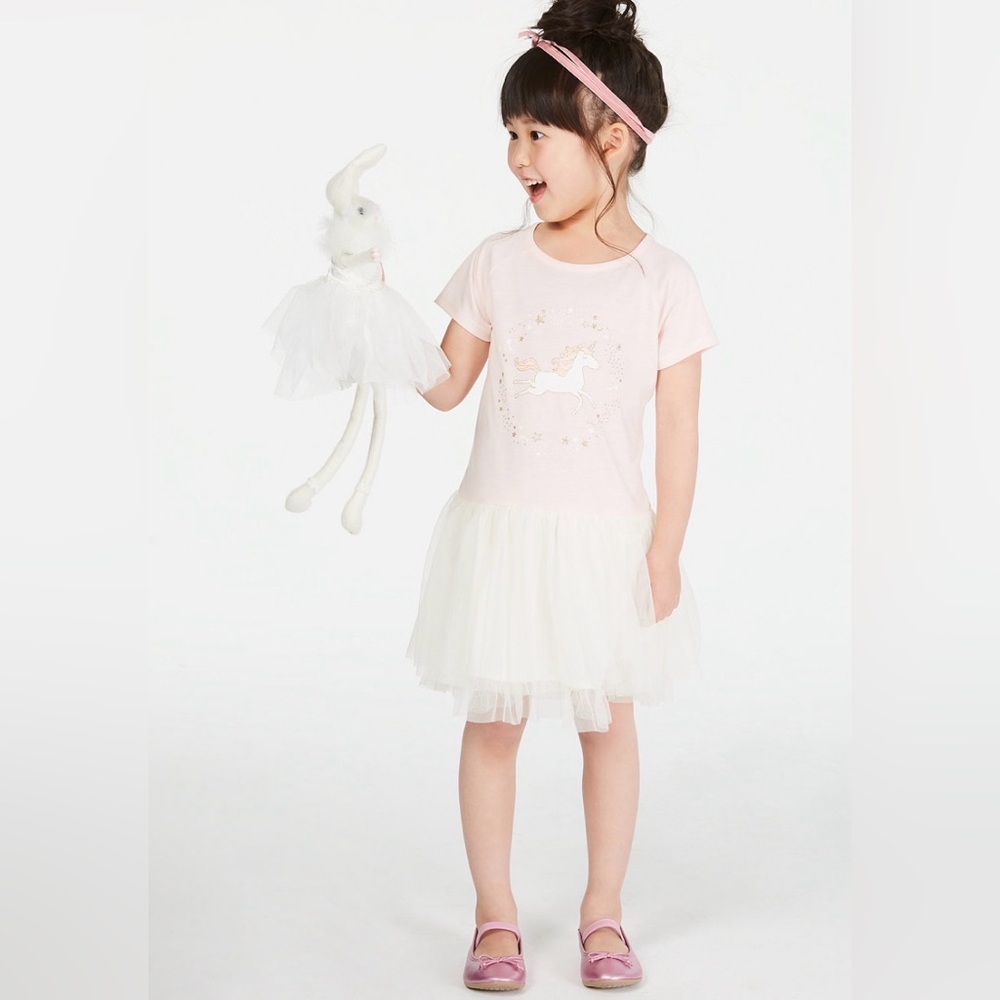 Epic Threads Pink and White Unicorn 🦄 Tutu Dress for Girls